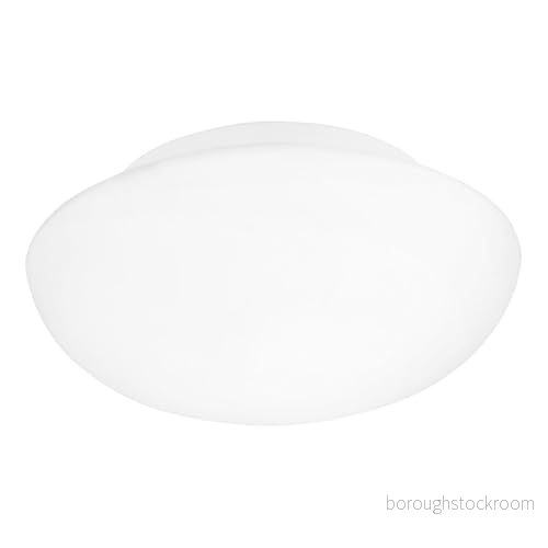 Eglo Ella, taklampa, Ø 35 cm, vägglampa, 2 ljuskällor, taklampa av stål och glas i vitt, opal matt, vardagsrum, kök, kontor, halllampa tak, E27 sockel 9002759834043