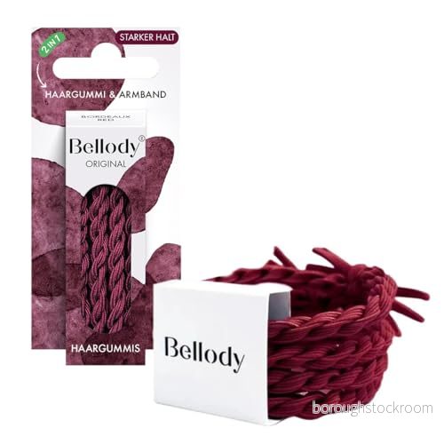 Bellody Original hårsnoddar snygga flätade med starkt grepp 1 pack (1 x 4 stycken) (Limelight) 4270001212504