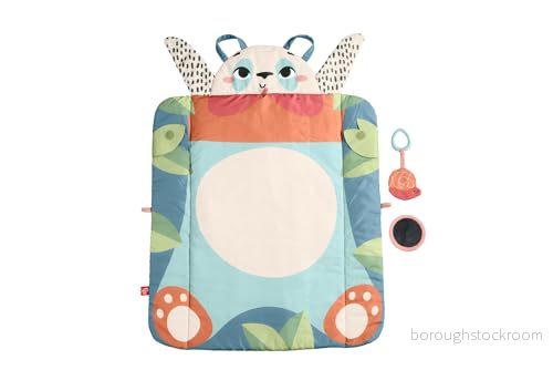 Fisher Price aktivitetsmatta för baby, Planet Friends Roly Poly Panda med två leksaker lek på mage, HKD65 194735101542