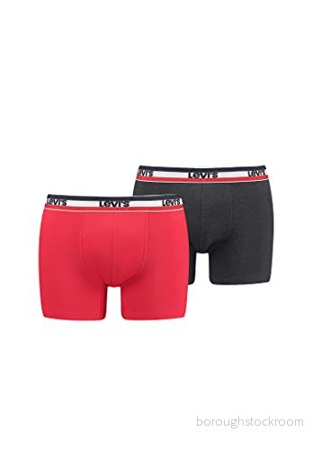 Levi’s Logo Boxerkalsonger – 2-pack – XL – Röd/Svart 8720245438254