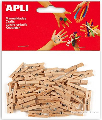 APLI 13478 Mini pincett i naturträ 45 st 8410782134787