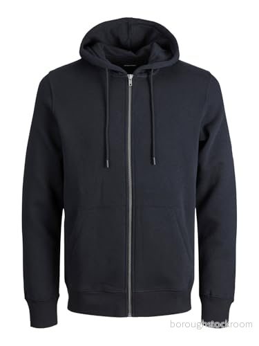 Jack & Jones Jjebradley Zip Hood Tröja – Svart 5715501794420
