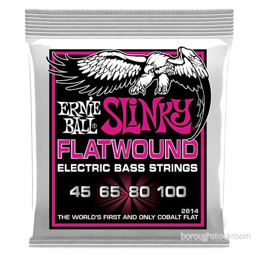 Ernie Ball Super Slinky Flatlinded Elbassträngar 45 100 Gauge 749699128144