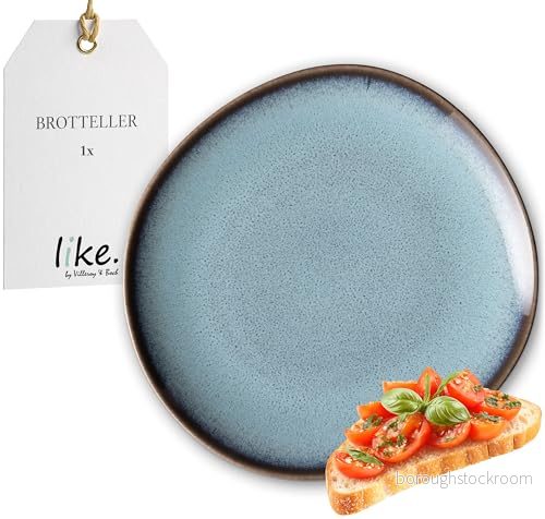 like. by Villeroy & Boch Lave glacé brödtallrik 17,5 נ17 נ2 cm, tallrik turkos, stengods 4003686433137
