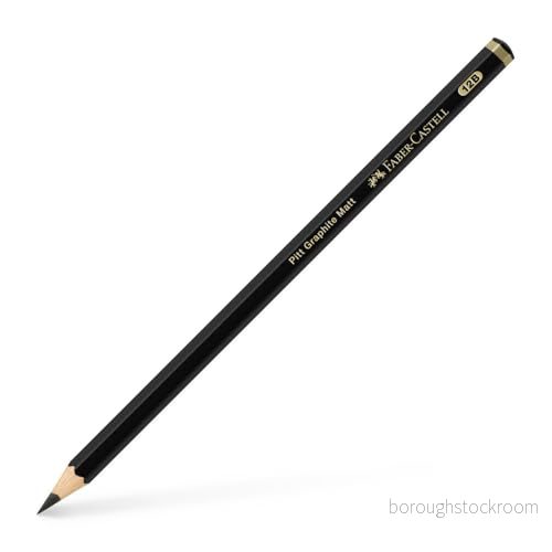 Faber Castell Konst och grafisk pitt grafit matt penna, grafit, 12B, för konst, hantverk, ritning, skissning, hem, skola, universitet, färgläggning 4005401152125