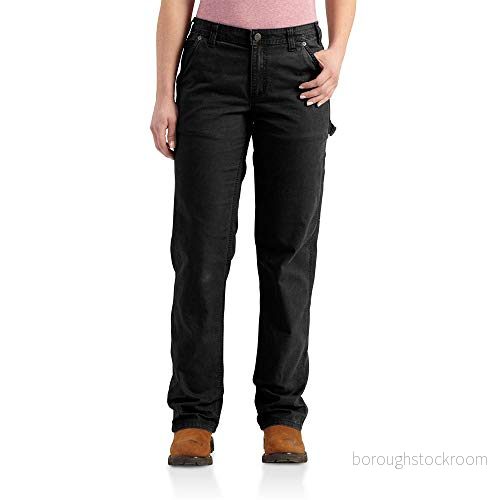 Carhartt Rugged Flex lös passform kanvas arbetsbyxor arbetsbyxor, svart, 40 SE 889192886841