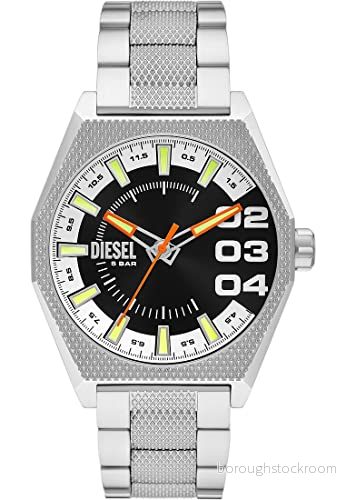 Diesel Traditional Scraper Klocka silvercoloured, Storlek: One Size, Silver coloured 4064092209273