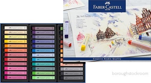 Faber Castell STUDIO QUALITY Färgkrita mjuk färgpenna blandade färger (paket om 36) 4005401283362