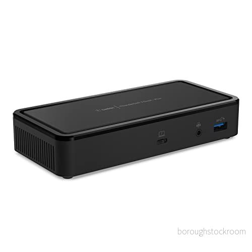 Belkin Thunderbolt 3 Dock Plus med 79 cm kabel (Thunderbolt docka för macOS och Windows) dubbla 4K vid 60 Hz, 40 Gbit/s överföringshastighet, W uppströms laddning 745883785704