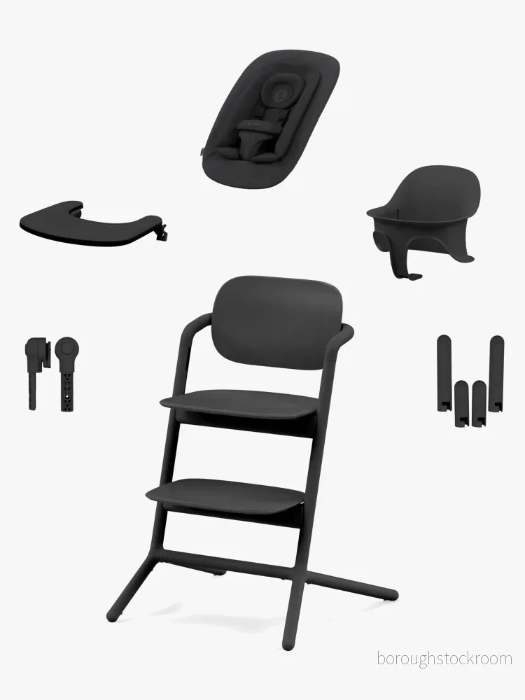 Cybex Lemo 4 in 1 Matstol Inkl. Babysitter, Babyset Och Bricka, Stunning Black 4063846171491