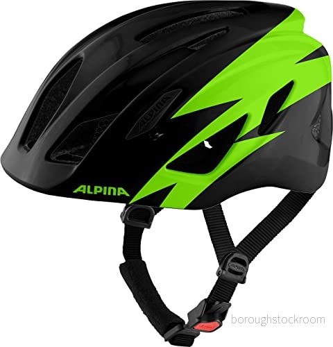 ALPINA Unisex Barn, PICO Cykelhjälm, black green gloss, 50 55 cm 4003692303141