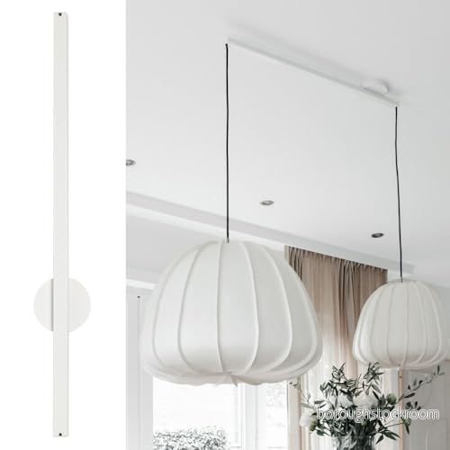 Lightswing® Twin Vit 90cm Upphängningssystem för 2 Hänglampor Justerbart Lampsystem 8718868318213
