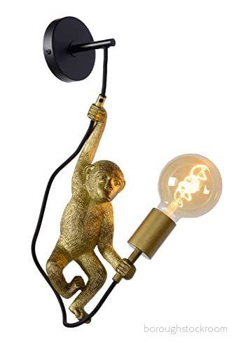 Lucide Extravaganza Chimp vägglampa, guld matt/svart 5411212105608