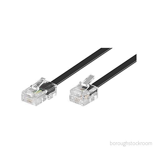 Goobay 68577 modulanslutningskabel 6 meter, Svart RJ45 kontakt (8P4C) till RJ11/RJ14 (6P4C) 4040849685774