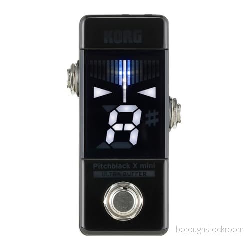 Korg Pitchblack X Series PB Mini Chromatic Pedal Tuner Svart 4959112199804