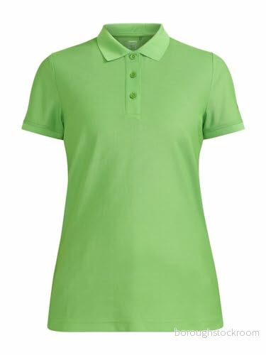 Craft CORE Unify Polo Shirt Polotröja damer L Green funktionell återvunnen polyester Mycket bra fukttransport Quick Dry pikétröja kortärmad träningströja 7318573906982