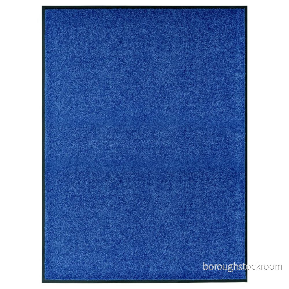 Dörrmatta tvättbar blå 90x120 cm 8720286064948