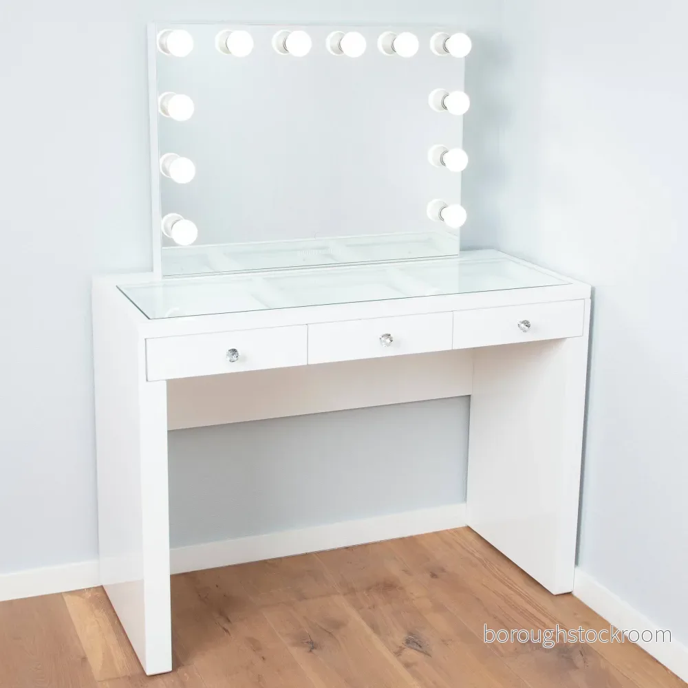 Bright Beauty Vanity Station Timeless Stations Make Up Table With Mirror 7446037894848 Bright Beauty Vanity Station Timeless Stations Make Up Table With Mirror 7446037894848