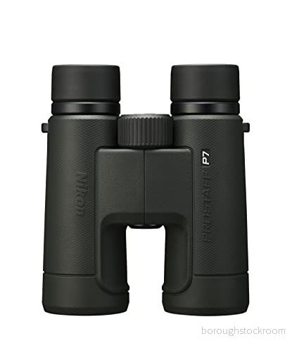 Jumelles Nikon PROSTAFF P7 10x42 Calibre 10x 42 pour l'observation des oiseaux, concerts, observation de sports, voyages, type grande ouverture, gris anthracite 4580130921520