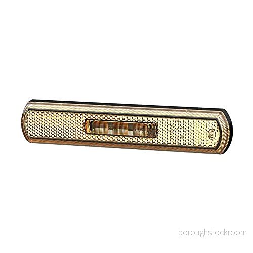 HELLA Sidolampa Shapeline Tech LED 12V / 24V påbyggd/skruvad SAE/ADR/GGVS Lyktglasfärg: gul Kabellängd: 1500mm Kontaktutförande: öppna kabeländar 2 polig 2PS 013 300 141 4082300705324