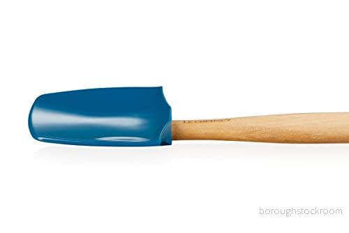 Le Creuset Hantverk spatelsked, stor, 28 cm, silikon, djup blågrön 630870302203