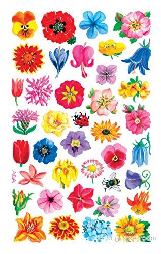 AVERY Specialform 54103 deko klistermärke Blommor 114 Aufkleber Färgkombinationer 4004182543047