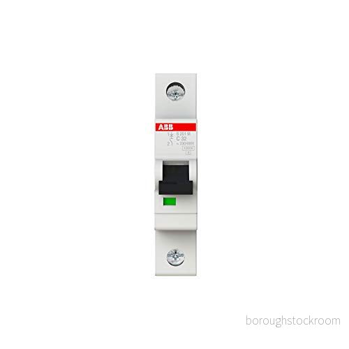 ABB S201M C32 miniatyrbrytare 1 pol, typ C, 10 kA/15 kA brytkapacitet, 32 Amp ström (2CDS271001R0324) 4016779550031