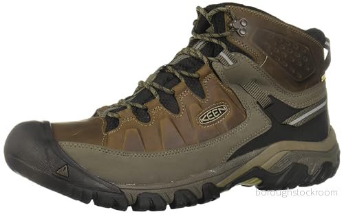 KEEN Targhee 3 Mid Waterproof, herr vandringsskor, Brun Bungee Cord Black, 42.5 EU 887194985081