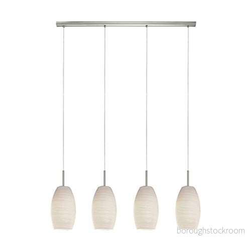 EGLO BATISTA 3 pendlande belysning matt nickel/vit 9002759975876