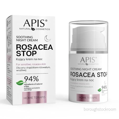 Apis ROSACEA STOP lugnande kräm växtextrakt 94 % av ingredienserna naturligt ursprung innehåll 50 ml. 5901810006815