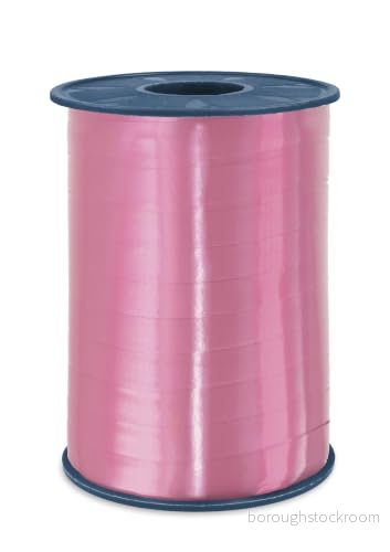 C.E. Pattberg America gåva lockband rosa, 273 meter ballongband för presentförpackning, 1 cm bredd, tillbehör dekoration och hantverk, dekorationsband presenter 4009236503046