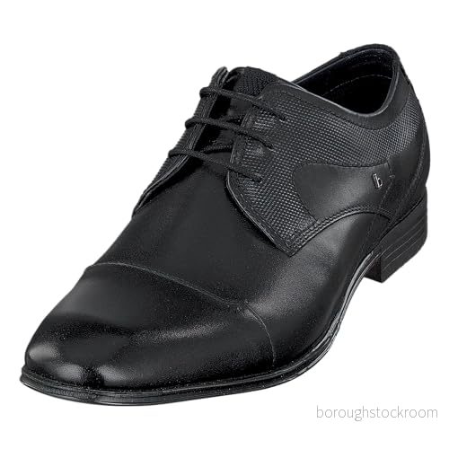 bugatti Eleganta snörskor black, Storlek: 48, Black Skinn 4061184016016