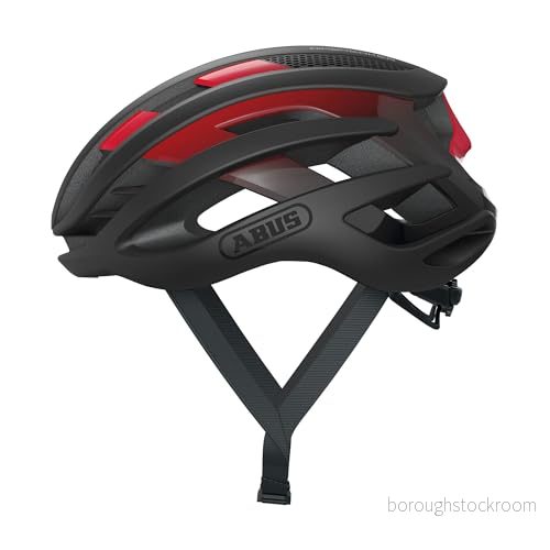 ABUS AIRBREAKER, Casco da Strada Unisex-Adulto, Nero (Black Red), M 4003318868337