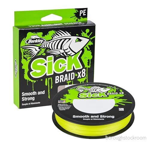 Berkley Sick Braid Hi Viz Yellow 2000 m flätlina 0,08 mm 28632307007