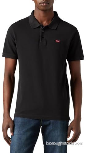 Levi's Housemark Pikétröja - För Män - Mineral Svart - M 5400970028816