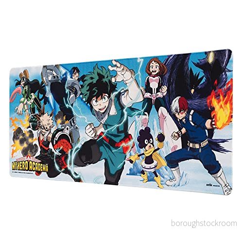 Grupo Erik My Hero Academia XXL Mouse Mat Desk Pad 31.5" x 13.78" Non Slip Rubber Base Pad, Gaming Keyboard Manga 8435497270032
