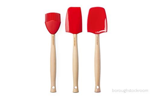 Le Creuset Spatula Set 3 pieces Premium Cerise 630870302302