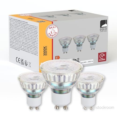 EGLO LED glödlampa SCOB 4.5W/830 345 lumen clear 3 pack GU10 9008606275793