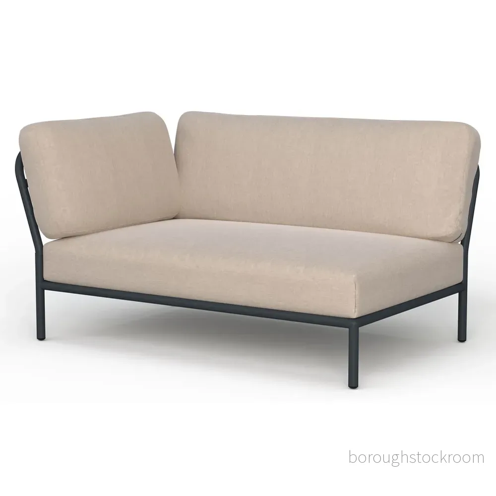 HOUE LEVEL / Left Corner Trädgårdsmöbler Ash/Dark Grey L140 x W95 H82 SH38 cm 5714098014652