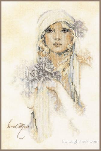 Lanarte mönsterförpackning Sara Moon linne korsstygn, bomull, flerfärgad, 20 x 30 0,3 cm 8712396186894