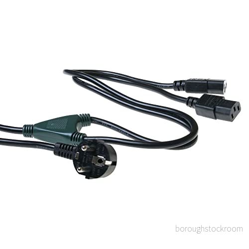 ACT Mesh Y kabel, kall enhetskabel 1,2 m, 1 x Schuko CEE 7/7 till 2 C13 kabel AK5055 8716065113952