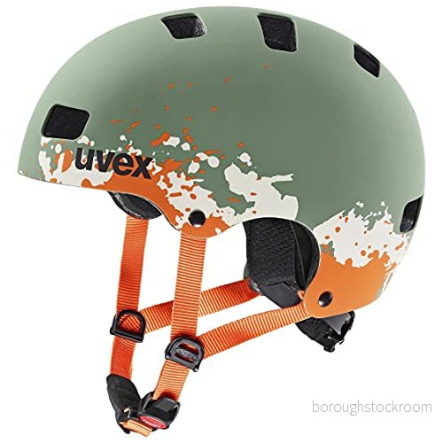 uvex kid 3 cc robust cykelhjälm för barn individuell storleksanpassning optimerad ventilation moss green sand matt 55 58 cm 4043197346779