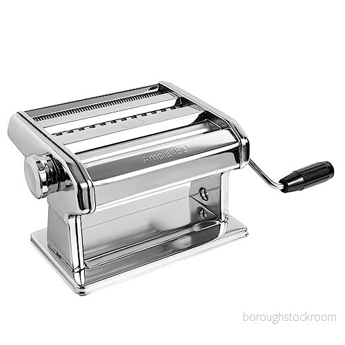 Marcato pastamaskin, pastarulle för handgjord färsk pasta, tillverkad i Italien, kromat stål, justerbara tjockleksinställningar, Lasagne, Fettuce, Tagliolini. Modell: Ampia 180 8000011002040 Marcato pastamaskin, pastarulle för handgjord färsk pasta, tillverkad i Italien, kromat stål, justerbara tjockleksinställningar, Lasagne, Fettuce, Tagliolini. Modell: Ampia 180 8000011002040