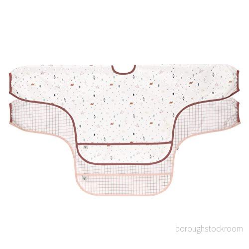 Ledig baby långärmad haklapp set 2 st. för bindning samlingsskydd/Long Sleev Bib Garden Explorer snigel 4042183408439