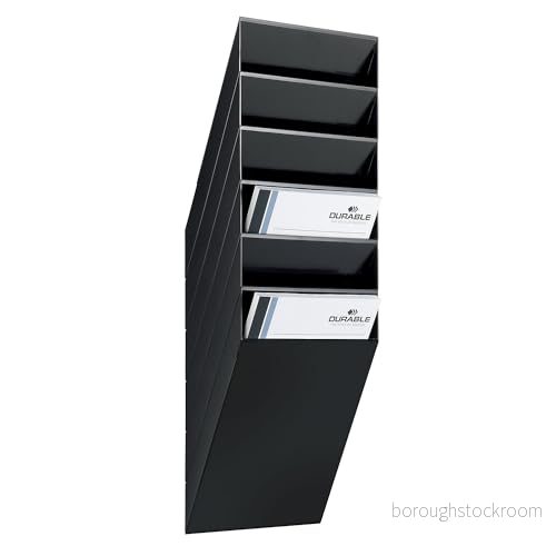 Durable Flexiboxx 6-fack A4 Stående Svart 7318089760061