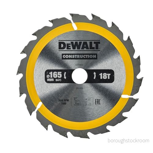 Dewalt DT1933 QZ Sågklinga 165 x 20 mm, 18T 5035048095508