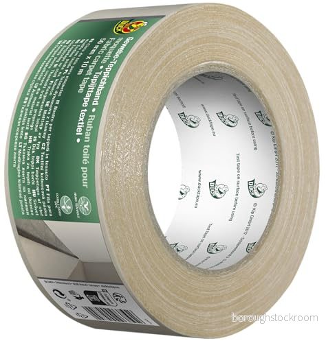 Duck tygmattband dubbelsidig läggningstejp för limning av mattor tygtejp fastsättning på mattans baksida 50 mm x 25 m 4053269004087
