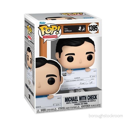 Funko Pop! TV: Office Michael Scott 1/6 Quote för sällsynt Chase Variant vinyl samlarfigur presentidé officiella varor leksaker barn och vuxna TV fans 889698657600