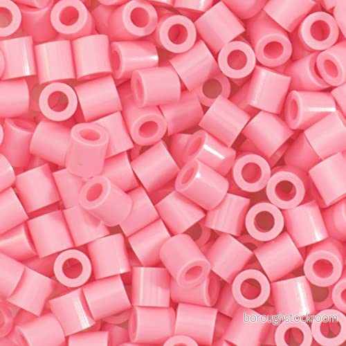 Vaessen Creative 5009 009 strykpärlor, rosa, 1 100 stycken, plug in pärlor för pyssel med barn, gör det själv designa smycken, dekoration, dekorationer och andra pystelidéer 8716052227839