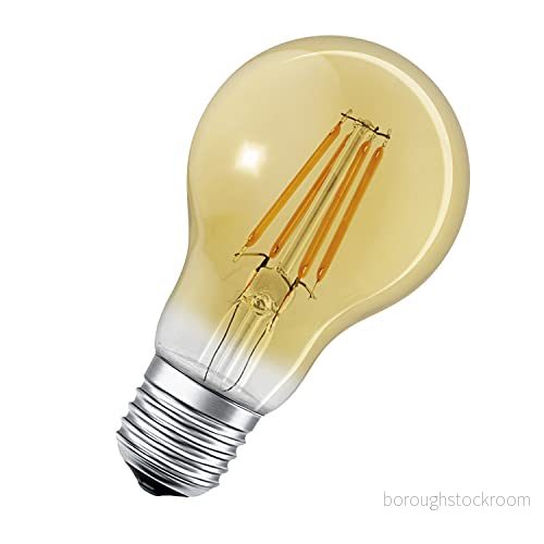 LEDVANCE smart + LED filament guld, Bluetooth lampa med E27 sockel, dimbar, ersätter 50 W glödlampa, varmvit, kompatibel Apple Homekit och Smart+ app för Android 4058075208582